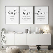 Bible Verse Poster and Prints Faith Hope Love Wall art Print Christian Quotes Canvas Painting Living Room Posters on the Wall